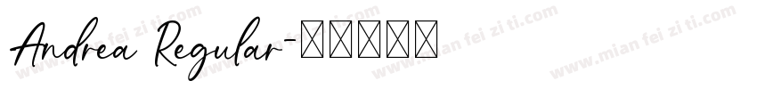 Andrea Regular字体转换